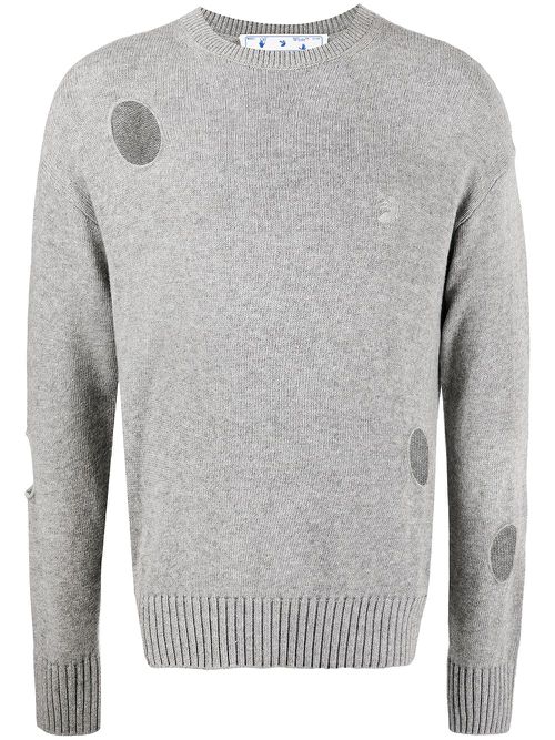Meteor-Holes jumper - Grey