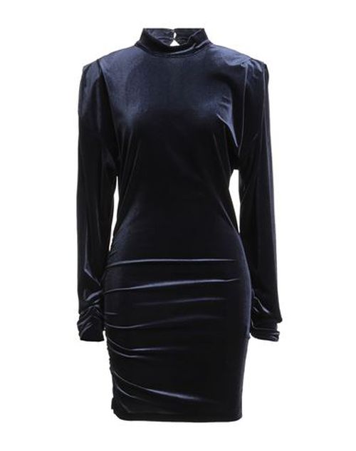 Woman Mini dress Navy Size 8 Polyester, Elastane