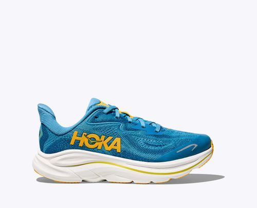 HOKA Clifton 10 Shoes in Alpine Blue/Foggy Night