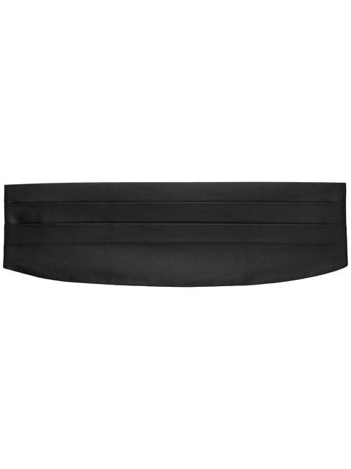 Pleated tuxedo belt - Black