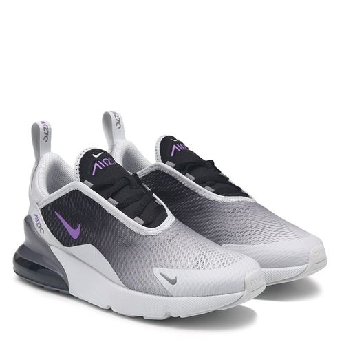 Kids' Air Max 270 Sneaker Little Kid Shoes (Grey/Black/Purple)