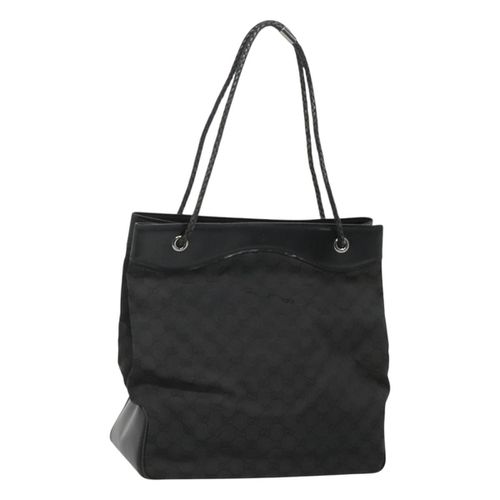 Gucci Gg Canvas Bag Canvas Black Canvas Tote Bag Bag Pre-Owned