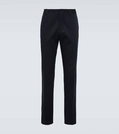 Floral cotton jacquard chinos