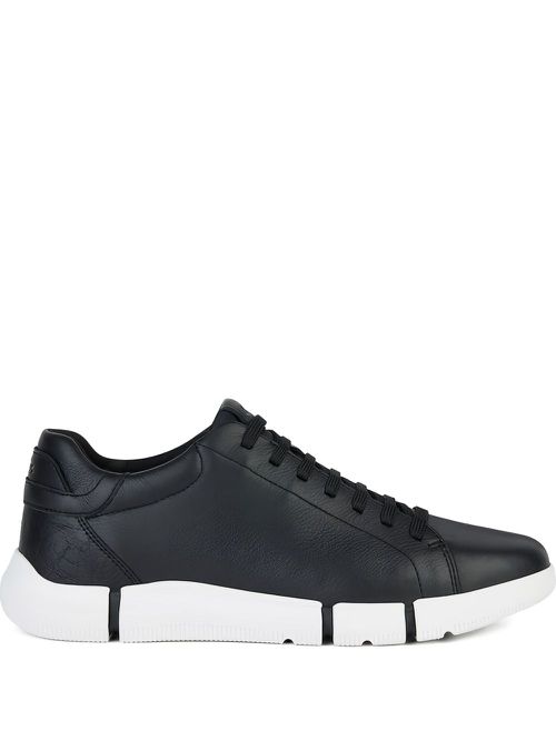 Adacter leather lace-up sneakers - Black