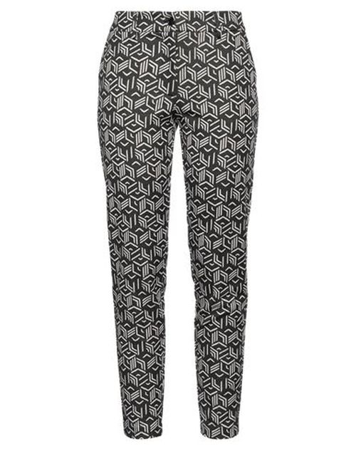 Woman Pants Black Size 12 Polyester, Viscose, Elastane
