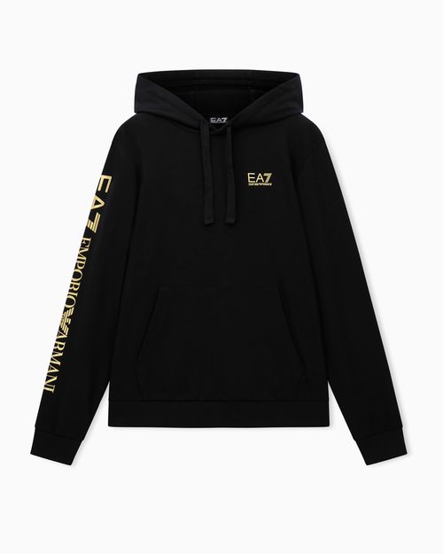 Pullover sweatshirt in cotton with a hood Logo Series