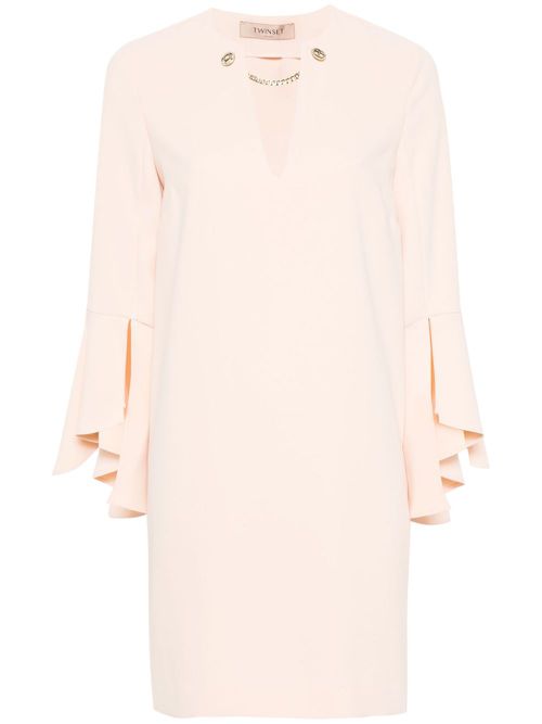 Cady crepe mini dress - Neutrals