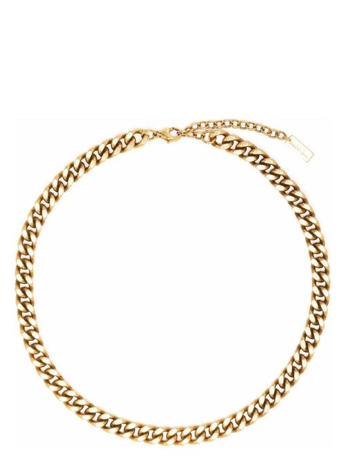 Saint Laurent Women's Medium Curb Chain Metal Necklace in Metallic | Size UNICA | 683493Y1500