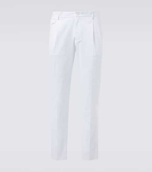 Cotton straight pants