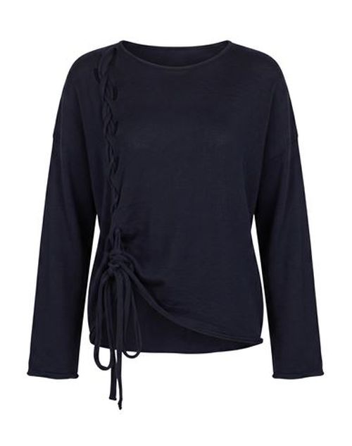 Woman Sweater Midnight blue Size L Merino Wool