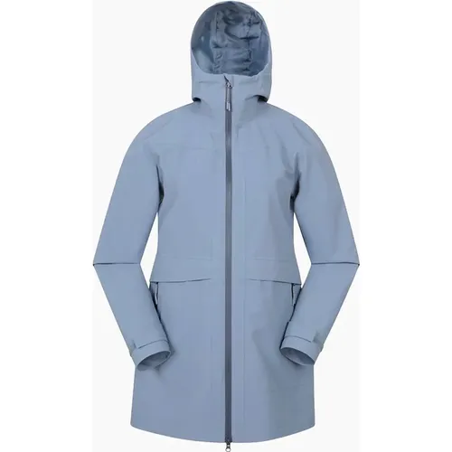 Women's Mountain Warehouse Womens/Ladies April Longline Waterproof Jacket - Blue