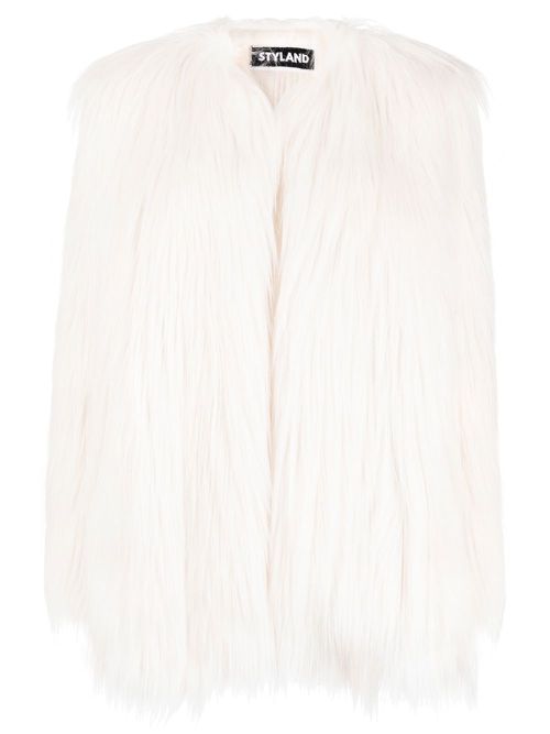 Faux-fur jacket - White