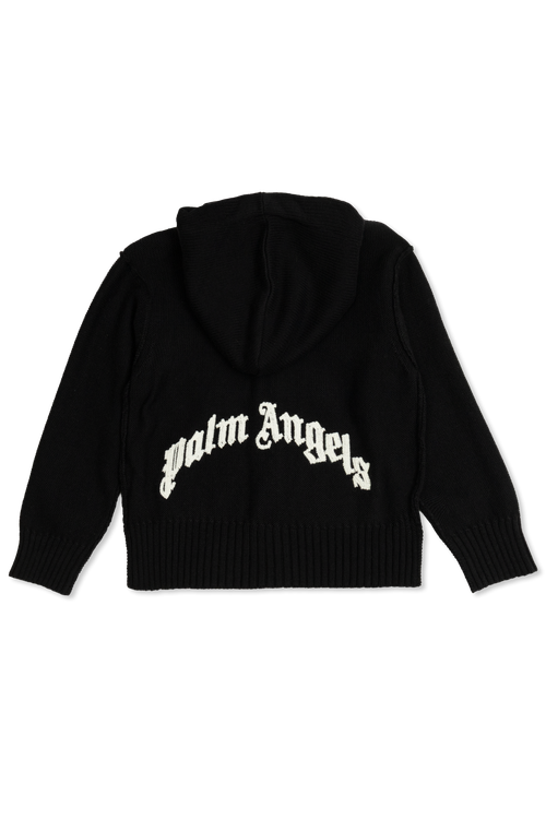 Cardigan With Wool Trim, Unisex, Black