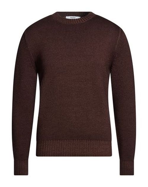 Man Sweater Dark brown Size 42 Merino Wool