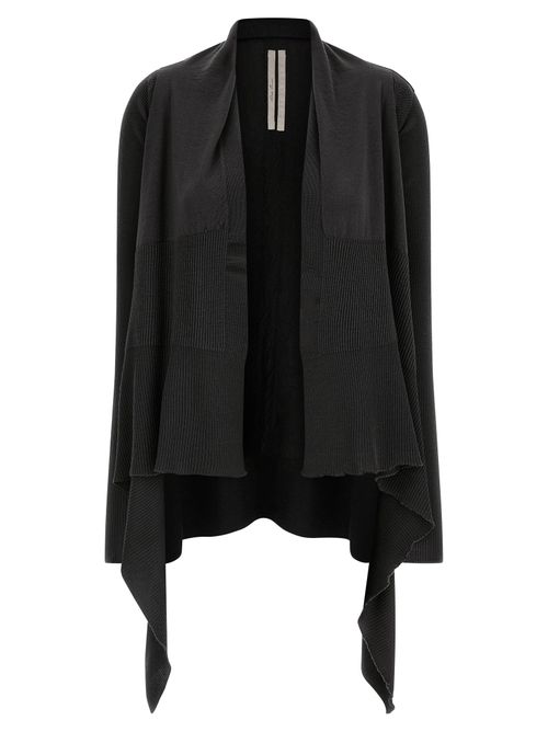 Wool Wrap Cardigan — Black