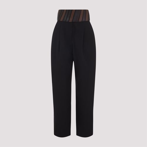 Alaïa Wool Mini Belt Pants for Women