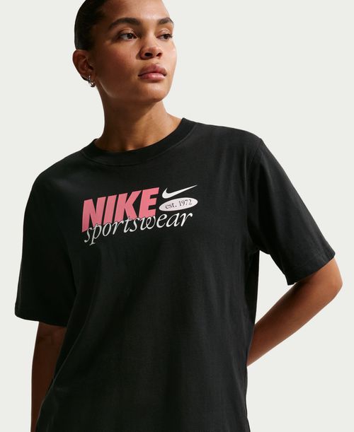 Women's Loose-Fit Crew Neck T-Shirt - Black