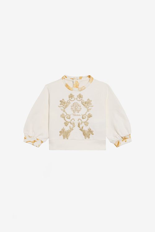 Ivory Cotton Sweatshirt