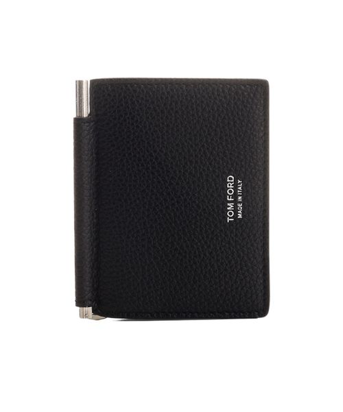 Money-clip leather wallet