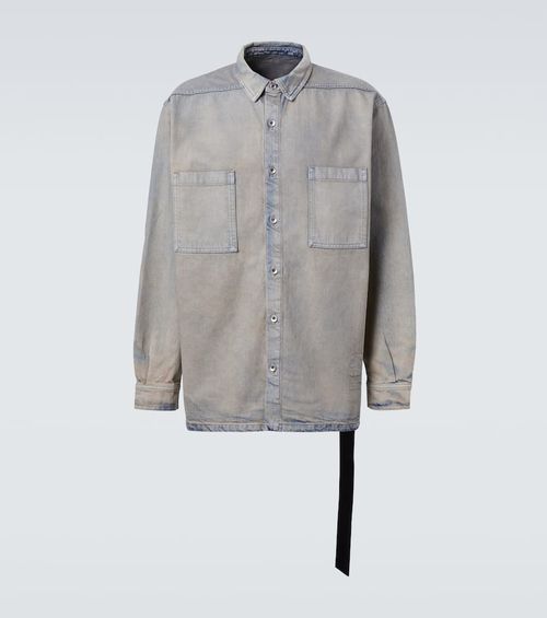 Faded denim shirt