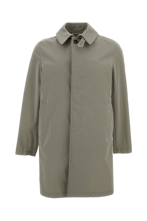 Minimalist Mid-Length Coat with Classic Collar