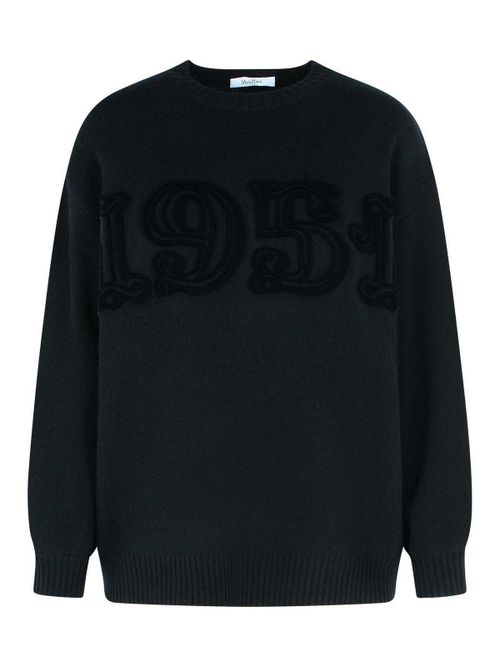 Black Wool And Cashmere Sweater