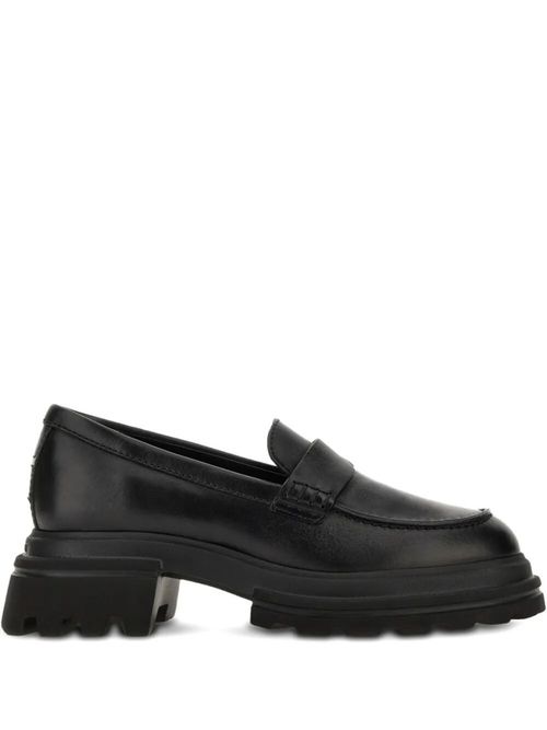 Black Slip On Leather