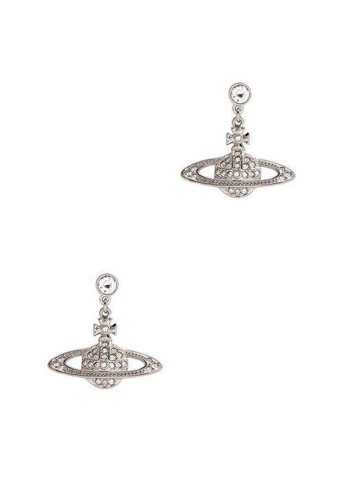 Mini Bas Relief orb Drop Earrings