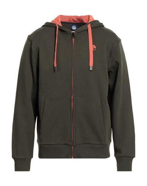 North Sails Man Sweatshirt Military green Size M Cotton