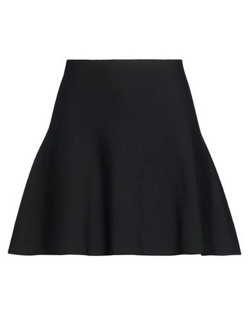 Woman Mini skirt Black Size L Merino Wool
