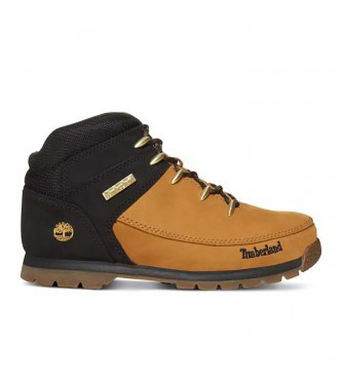 Timberland for woman. TB0A1NJU2311 Leather boots Euro Sprint yellow, black / Rebotl (37), Brown, Laces, Casual, Outdoor