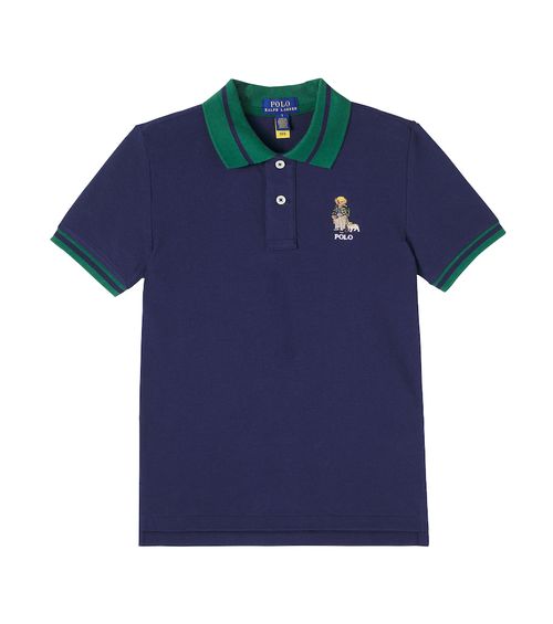 Polo Bear cotton polo shirt