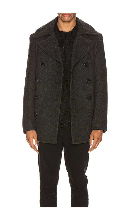 Schott Slim Fit Peacoat in Blue. - L also in