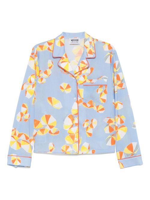 MOSCHINO JEANS sunshade-print shirt - Blue