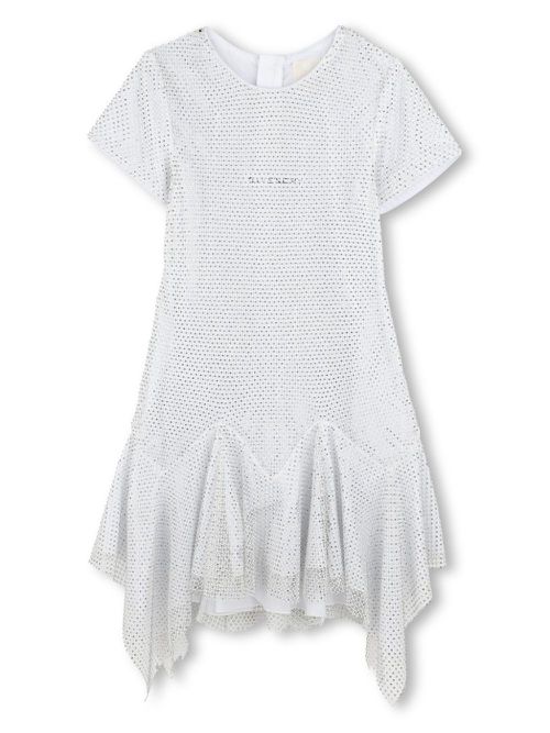 Rhinestone-embellished dress - 016 LIGHT GREY