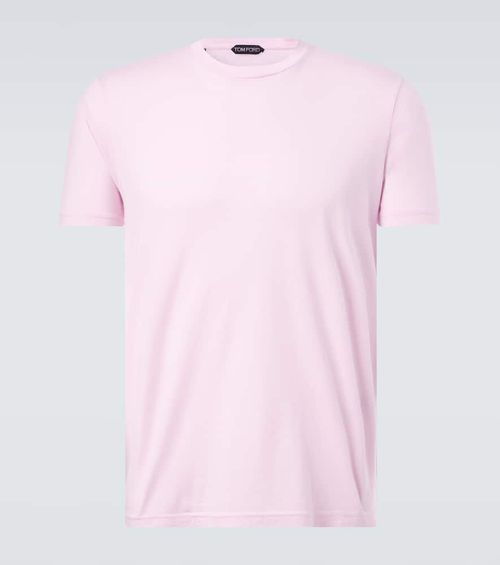 Cotton and silk jersey T-shirt