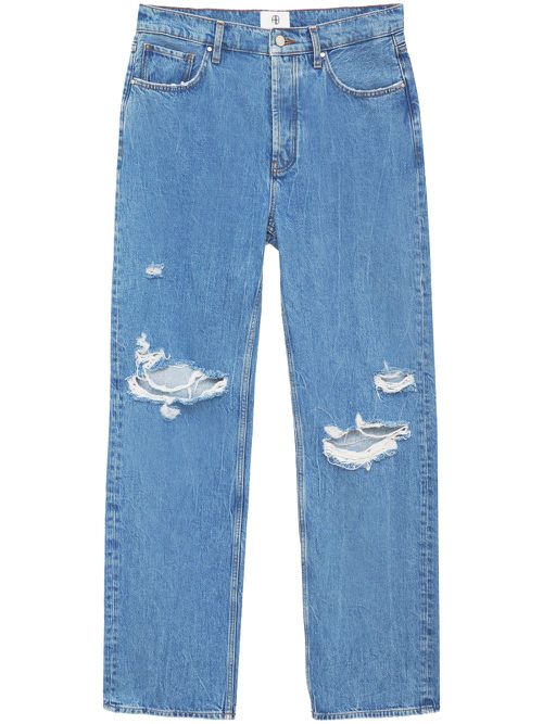 Gio high-rise straight jeans - BLUE