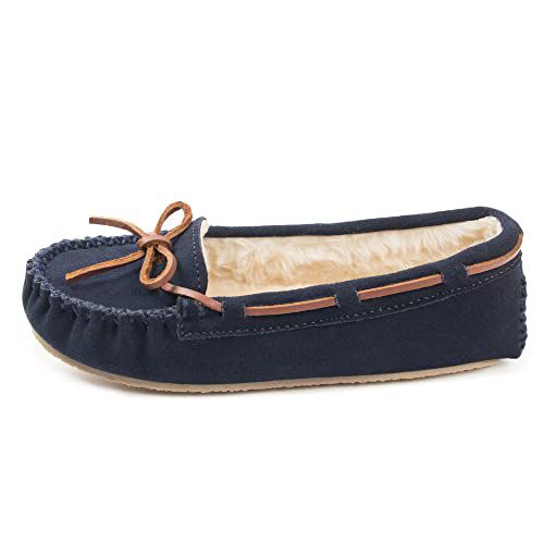 Minnetonka Womens Cally Slipper, Pink Blush