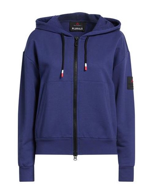 Woman Sweatshirt Blue Size S Cotton