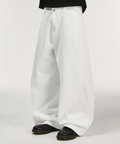 Twist Curved Cotton Pants