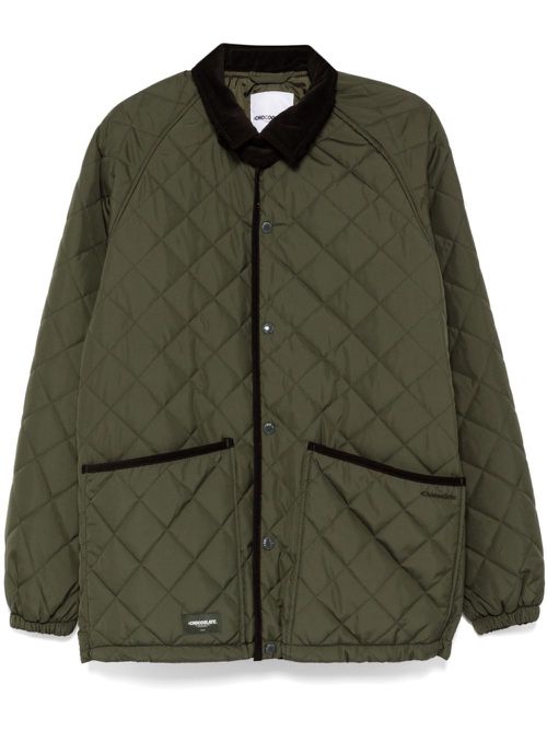 Diamond-pattern jacket - Green