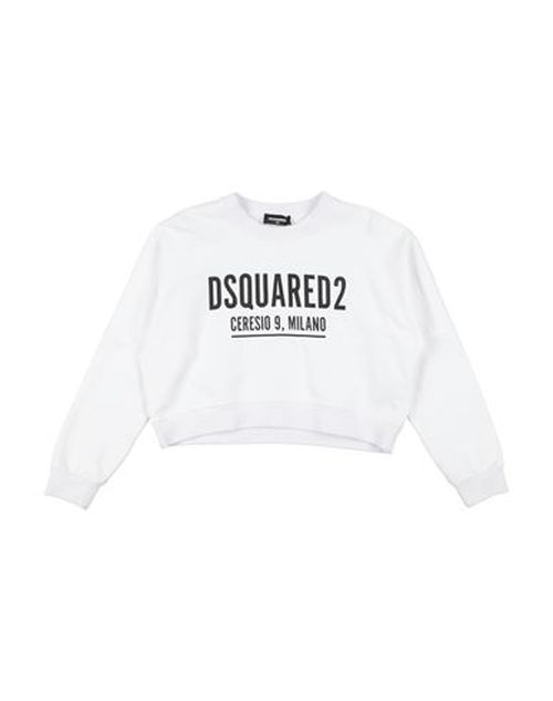 Dsquared2 Kid Girl Sweatshirt White Size 16 Cotton, Elastane