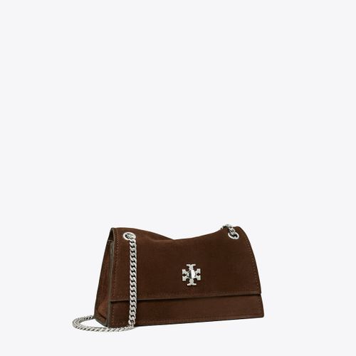Mini Kira Turnlock Suede Shoulder Bag