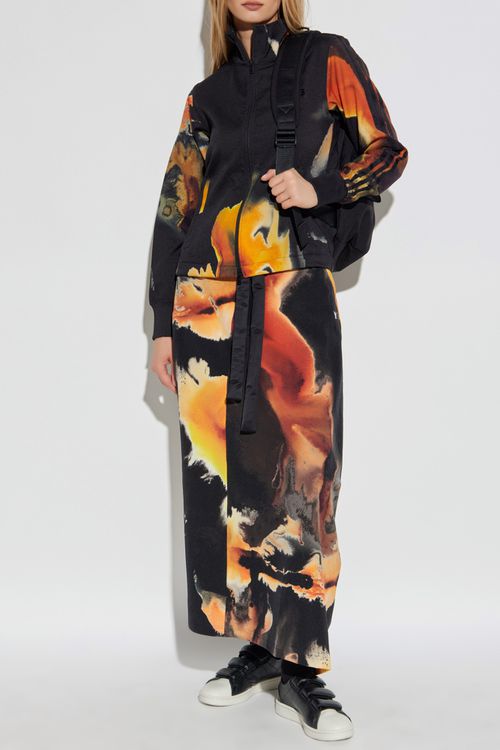 Printed Skirt, Women's, Black