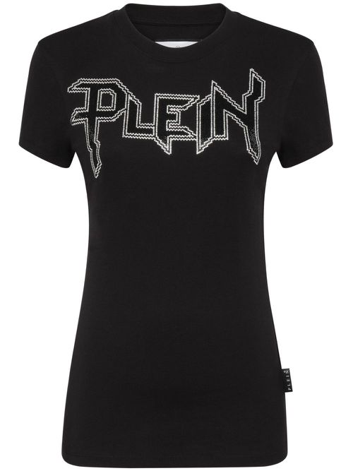 Logo-embellished cotton T-shirt - Black