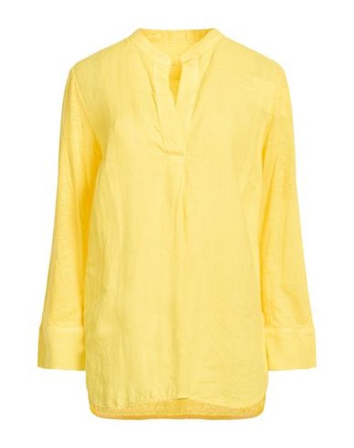 Woman Top Yellow Size S Linen