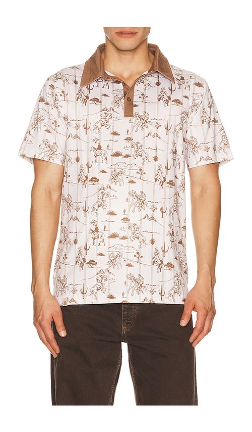 Sendero Provisions Co. High Noon Polo in Beige. XL/1X. Also in S