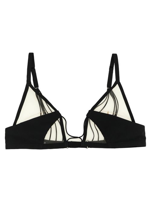 Raw District Triangle Bra — Black