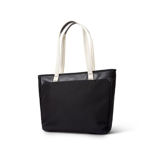 Tokyo Tote Compact - Premium Edition Small Leather Laptop Shoulder Bag Black Sand