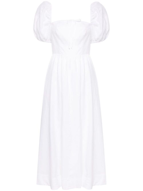 Marella linen midi dress - White